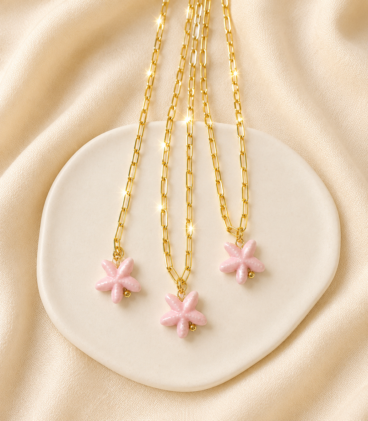 Cristal Starfish Necklace