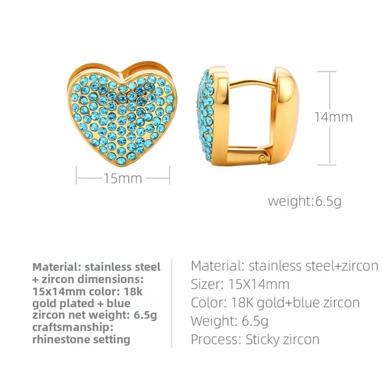 Amore Turquoise Earrings