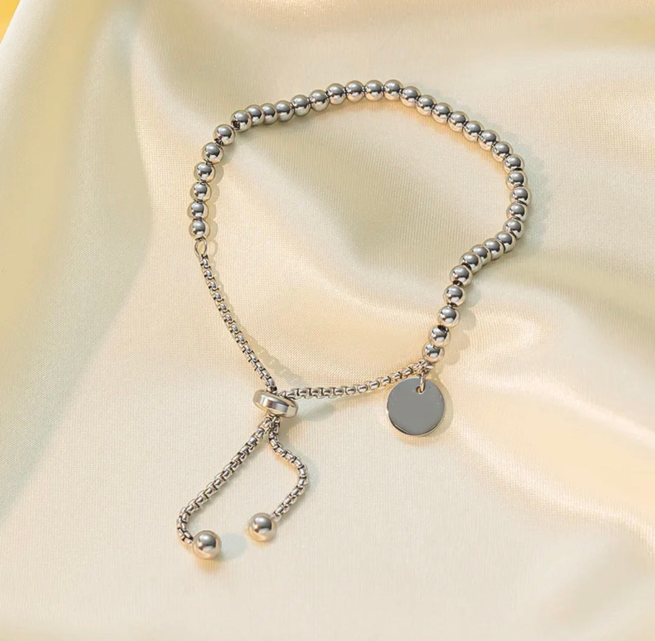 Luna Beads Silver Bracelet
