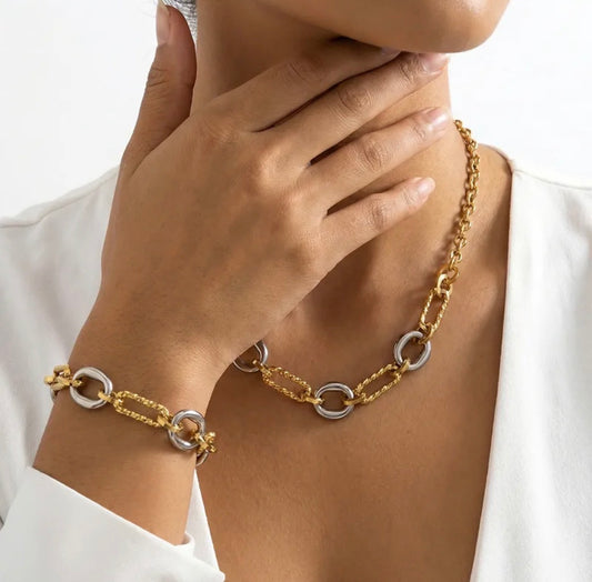 Aurora Two Tone Necklace