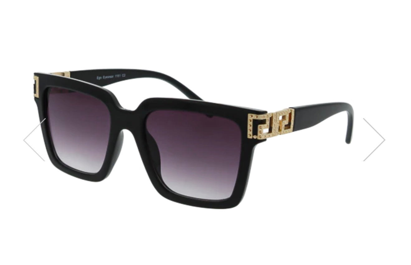 Black and Gold Sunglasses