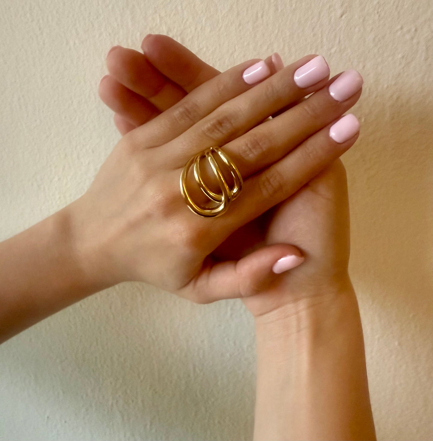 Golden Wave Ring