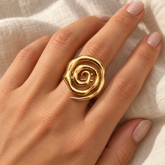 Golden Spiral Ring