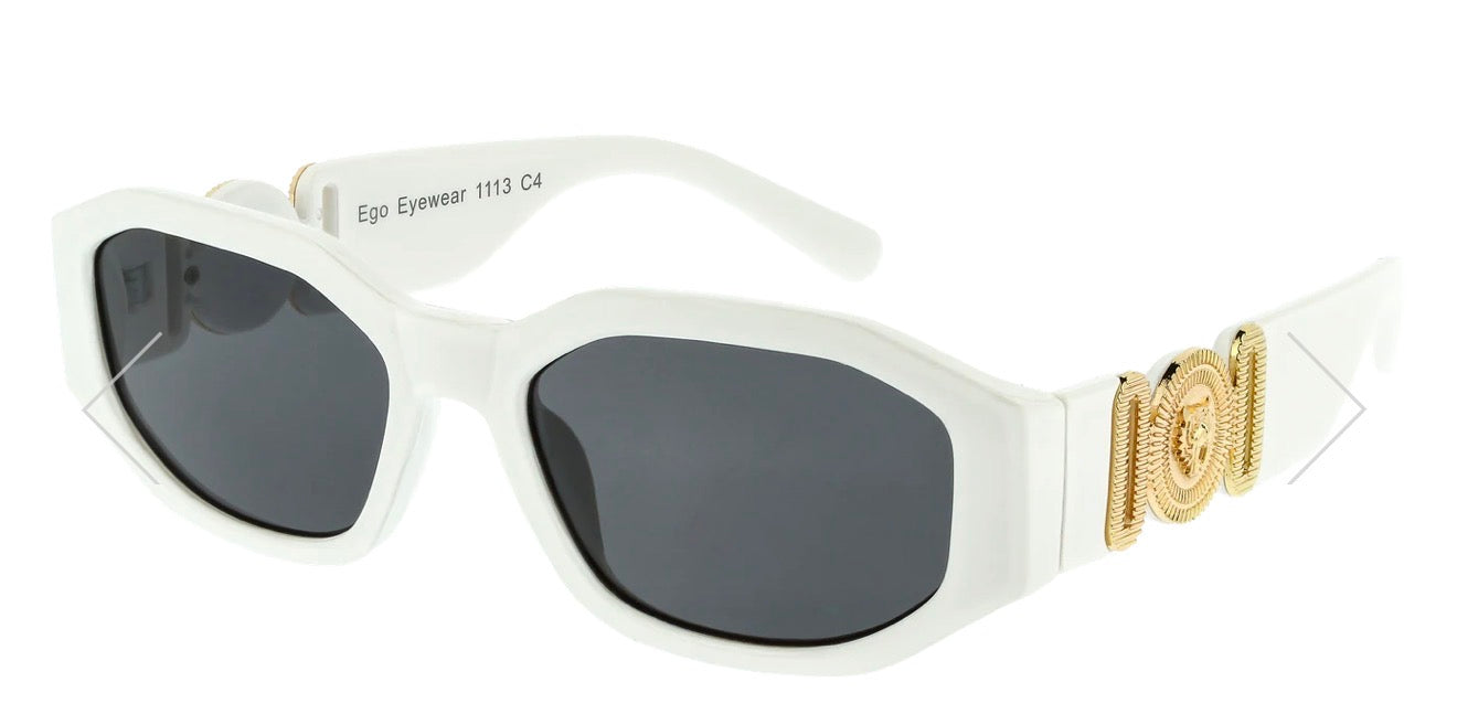 White and Gold Sunglasses