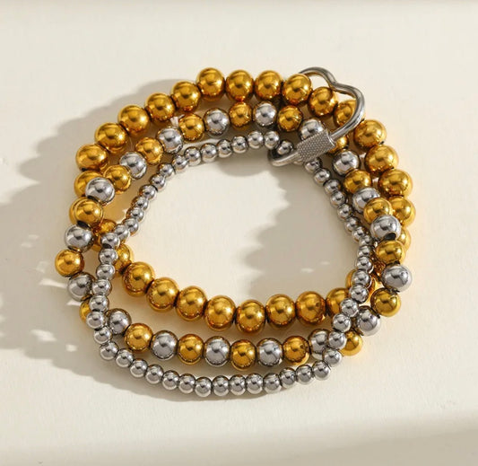 Bicolor Trio Bracelets