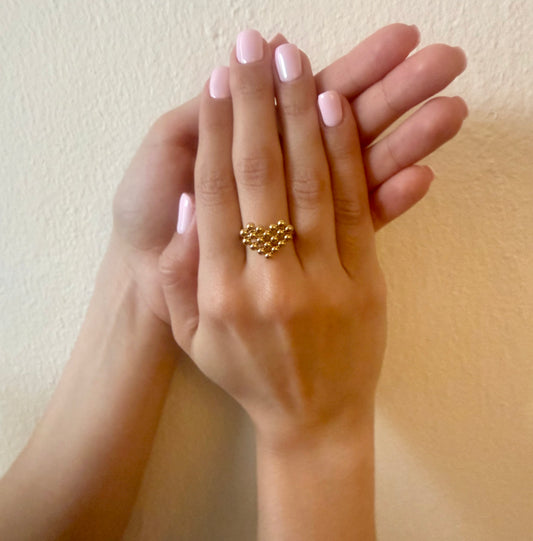 Golden Heart Ring