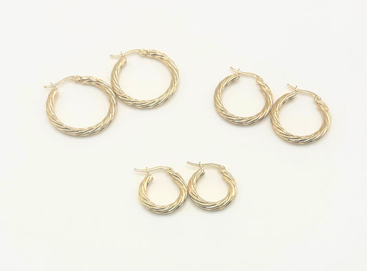 Classic Braided Hoop Earrings