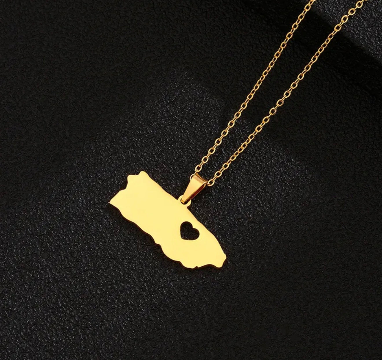 Puerto Rico Beautiful Golden Necklace