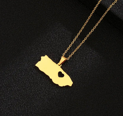 Puerto Rico Beautiful Golden Necklace