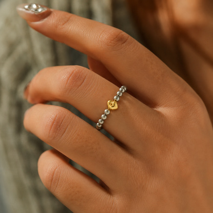 Elastic Heart Ring