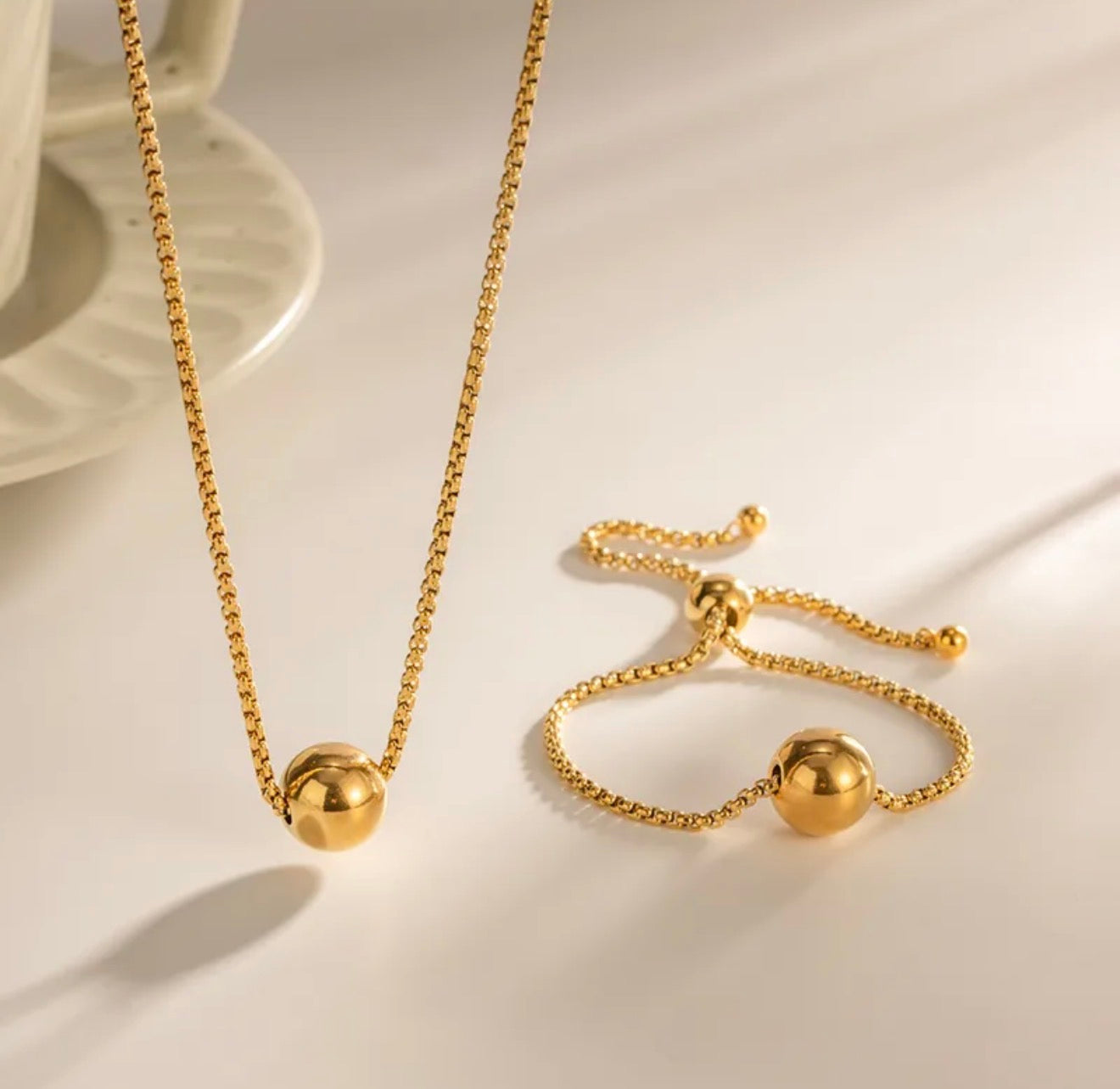 Golden Ball Necklace