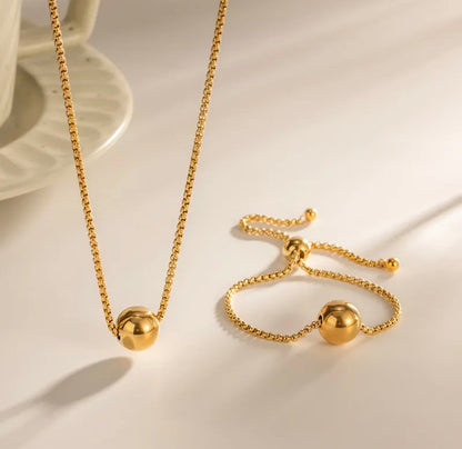 Golden Ball Necklace