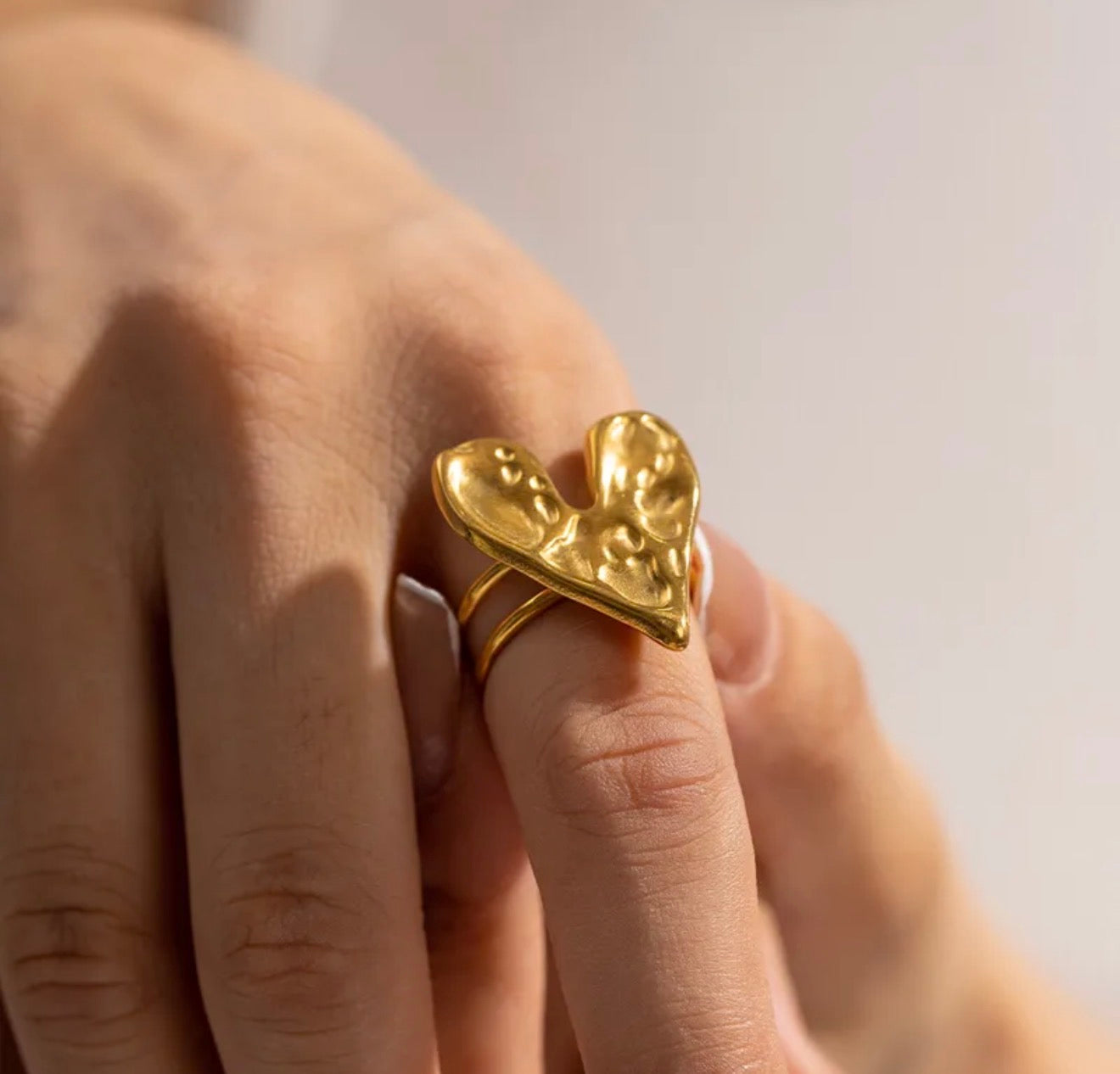 Golden Love Ring