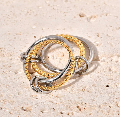 Luna Interlock Two-Tone Ring