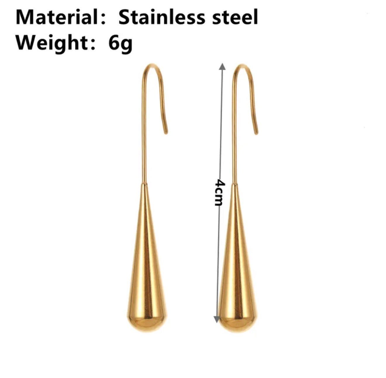 Golden Drop Earrings