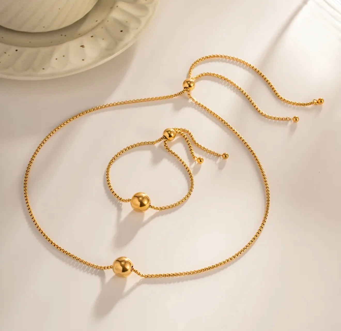 Golden Ball Necklace