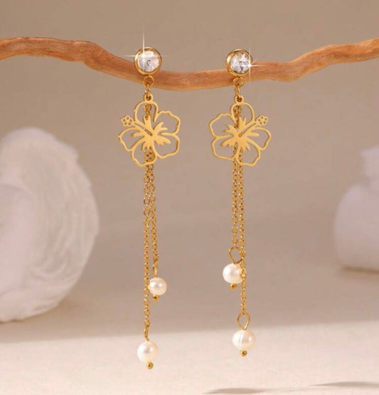 Golden Poppy Earrings