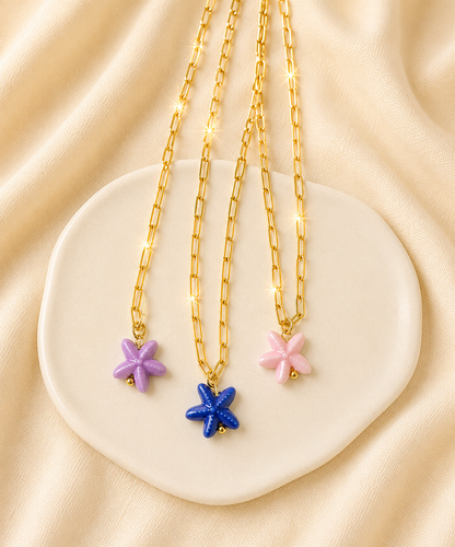 Cristal Starfish Necklace