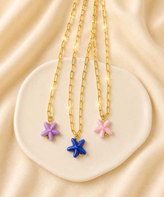 Cristal Starfish Necklace