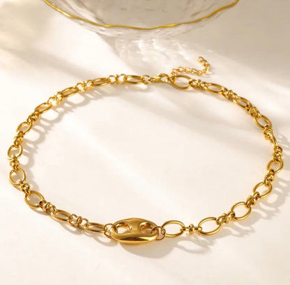 Golden Chain Link Necklace