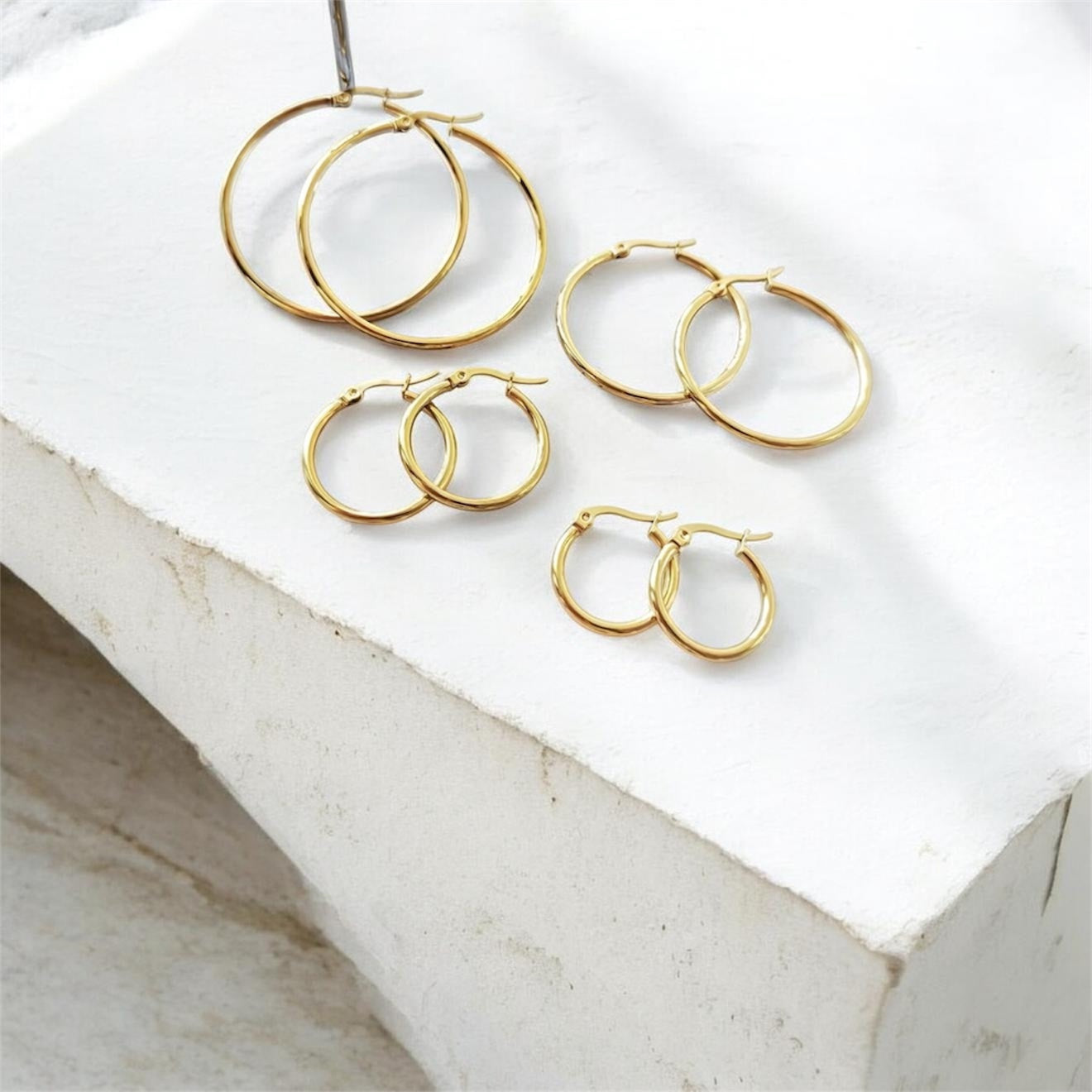 Classic Golden Hoops