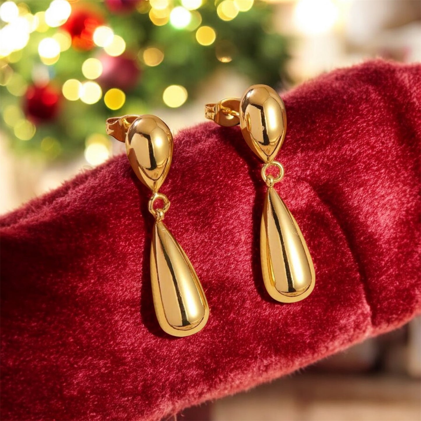Golden Drop Earrings