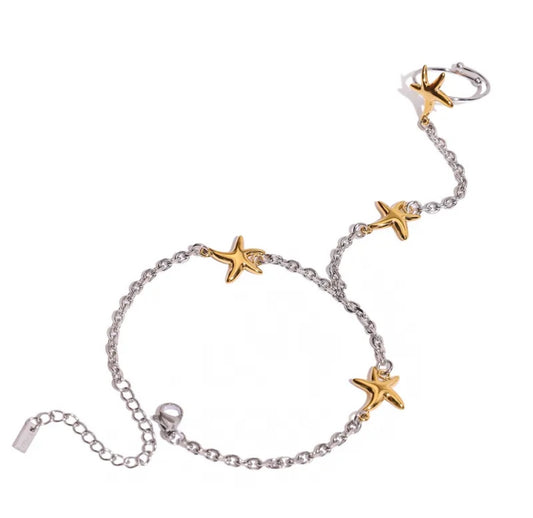 Starfish Ring Bracelet