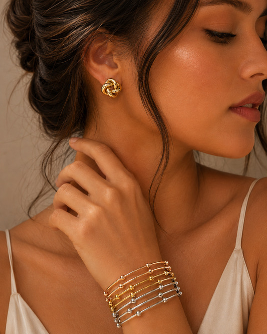 Golden Knots Earrings