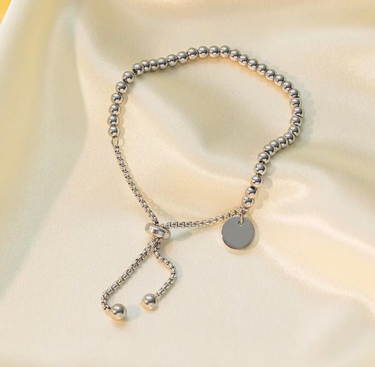 Luna Beads Silver Bracelet