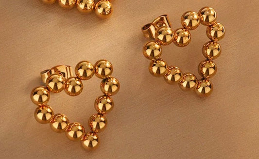 Golden Hearts Earrings
