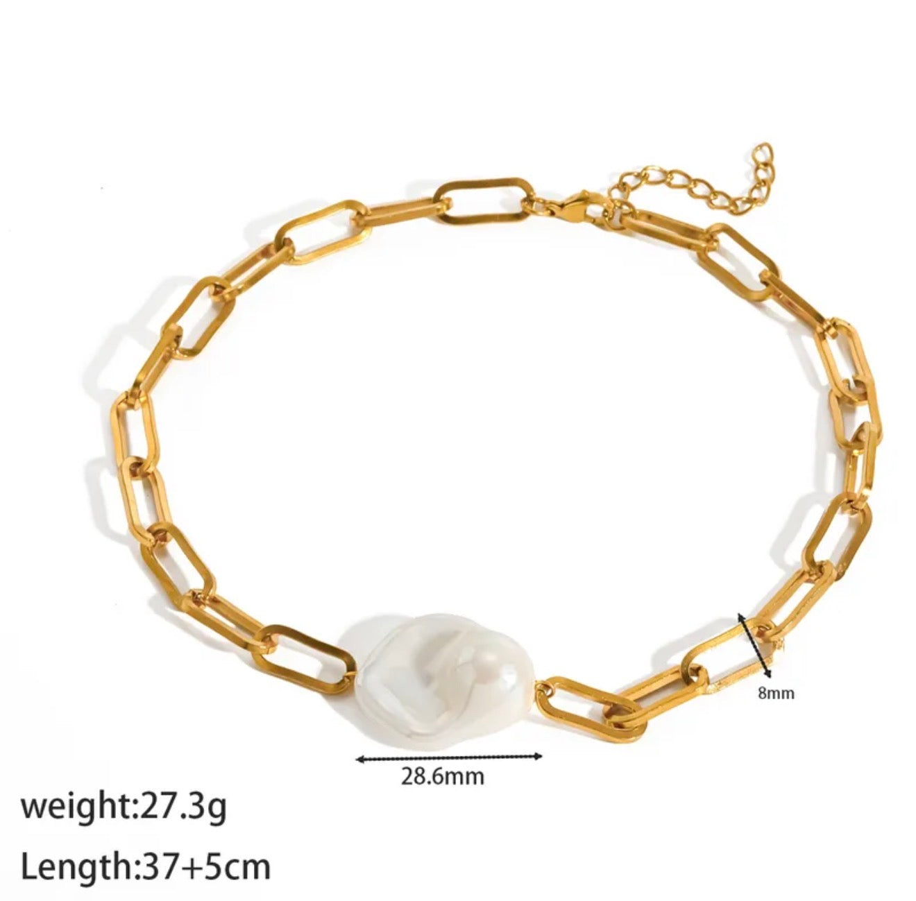 Big Pearl Choker Necklace