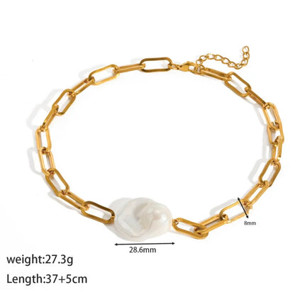 Big Pearl Choker Necklace