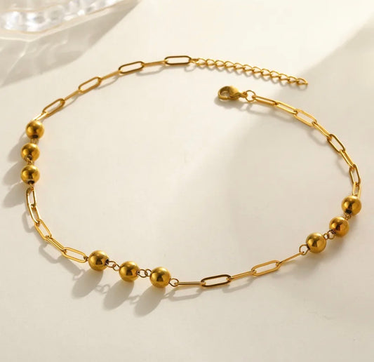 Golden Sphere Necklace