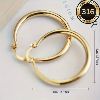 Chunky Classic Medium Hoops