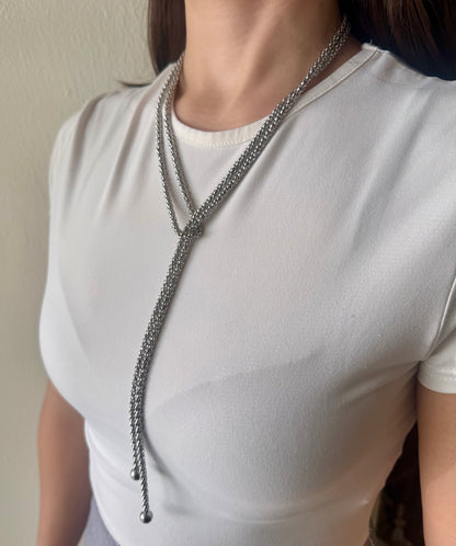 Silver Rope Necklace