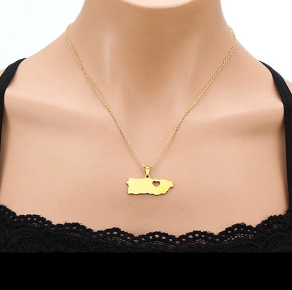 Puerto Rico Beautiful Golden Necklace