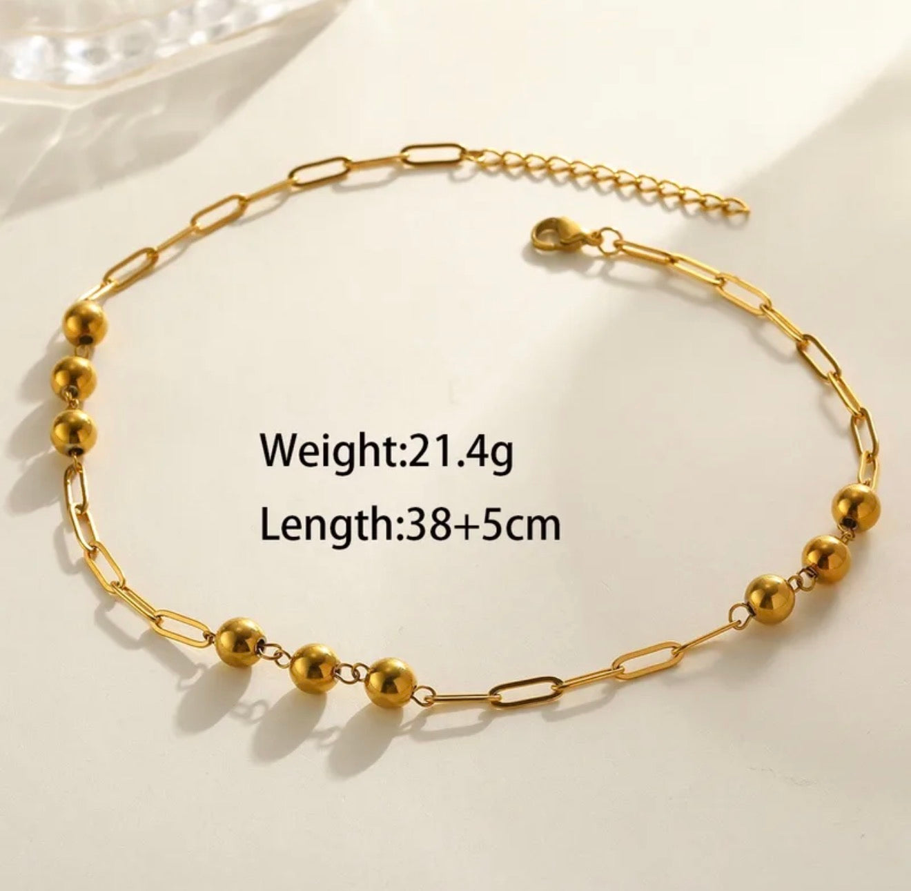 Golden Sphere Necklace