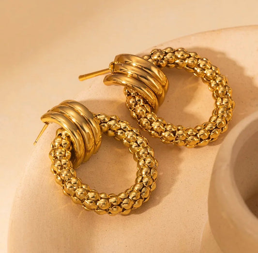 Aurelia Gold Hoop Earrings