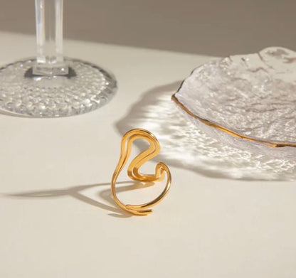 Shine Adjustable Golden Ring