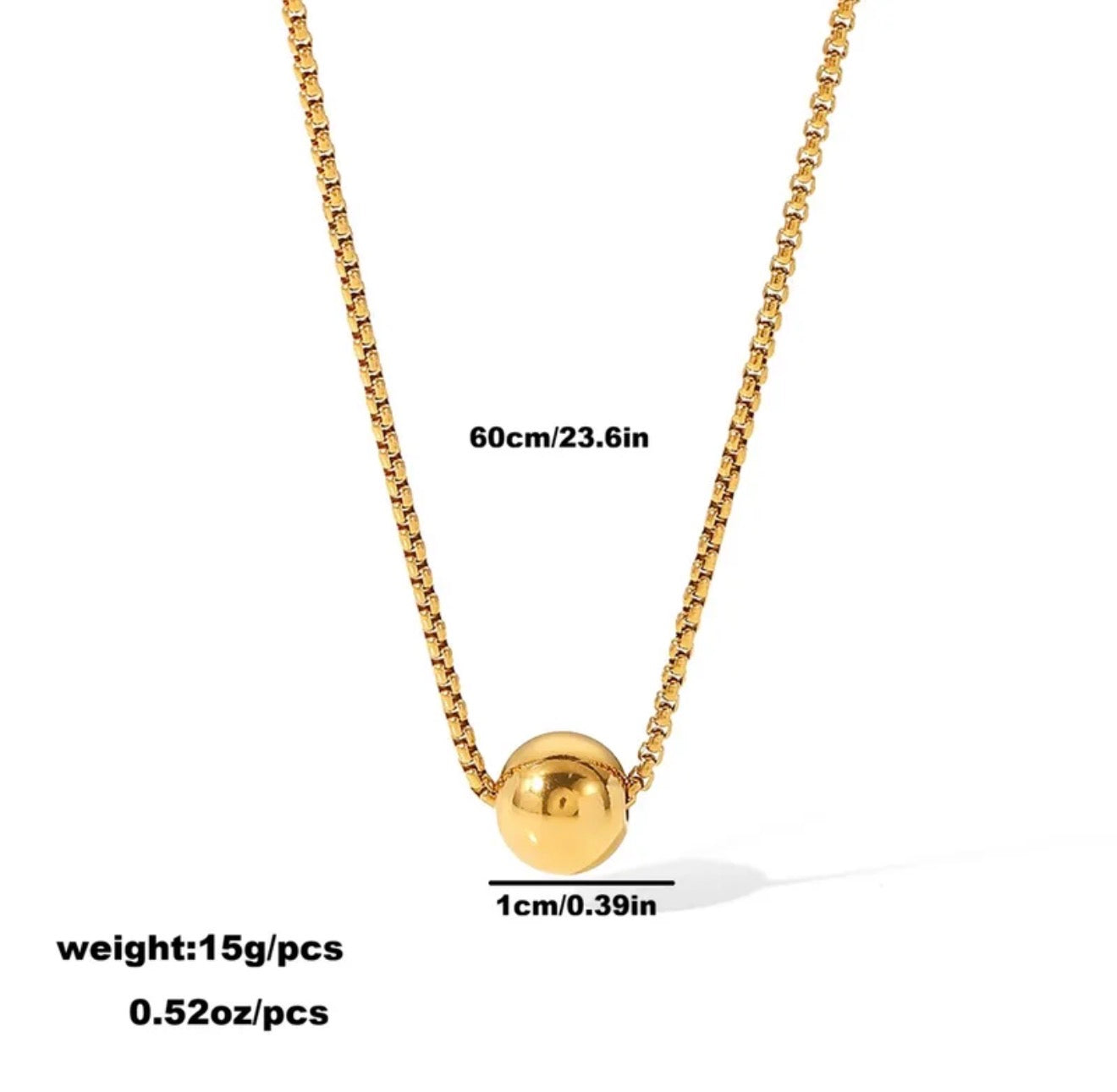 Golden Ball Necklace