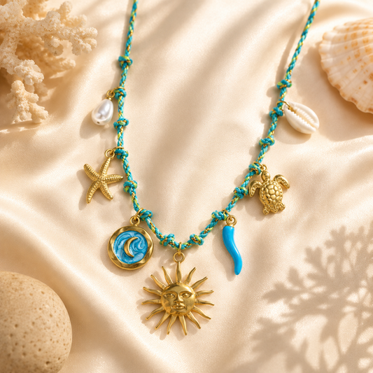 Sun & Sea Charm Necklace