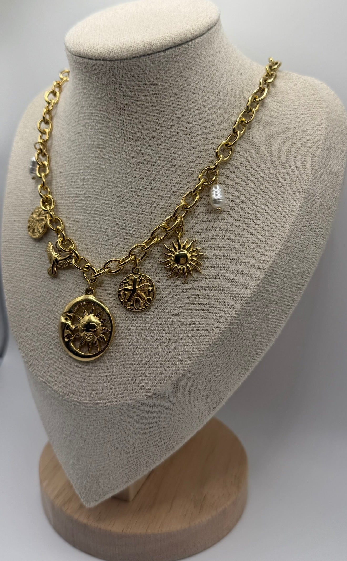 Sun Charm Necklace