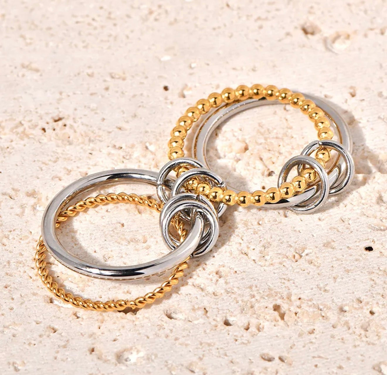 Luna Interlock Two-Tone Ring
