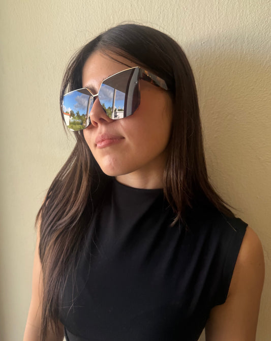 Brown Animal Print Sunglasses