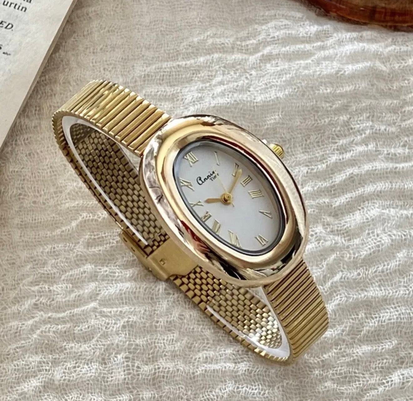 White Queen Golden Watch