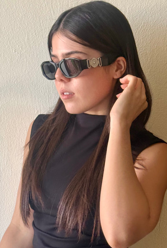 Back and Silver Sunglasses