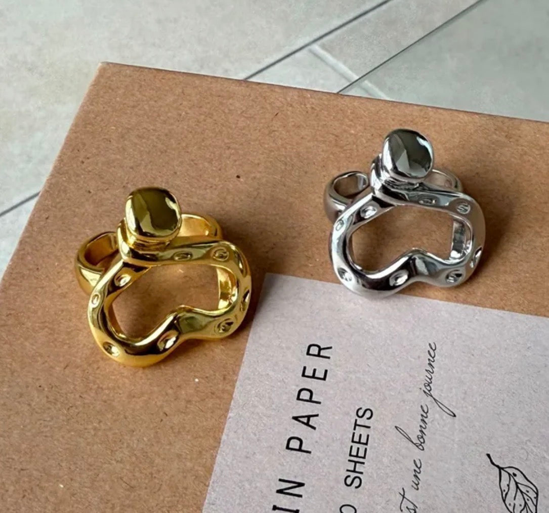 Golden Heart Ring