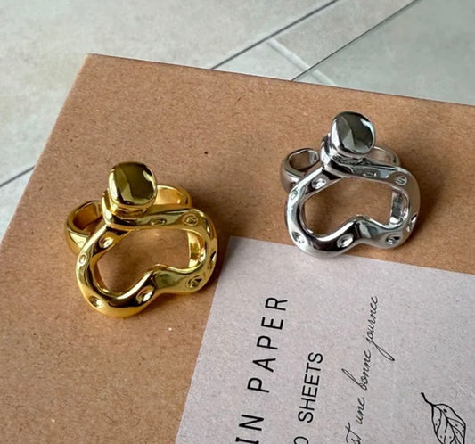 Golden Heart Ring