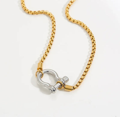 Silver Horseshoe Necklace
