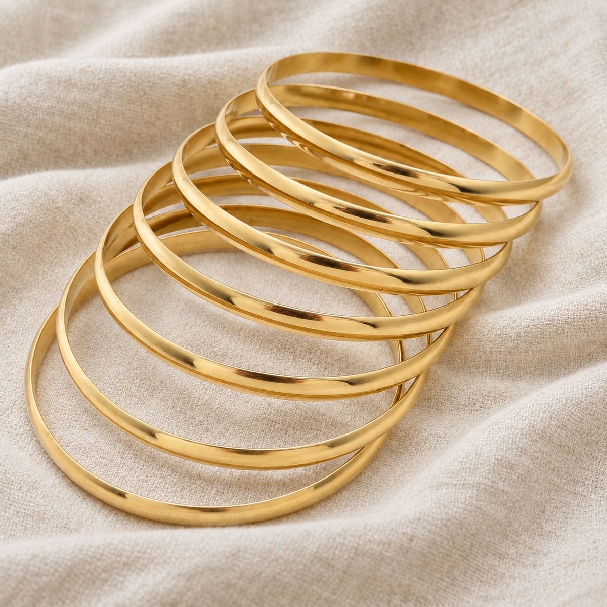 Golden Bangles Set